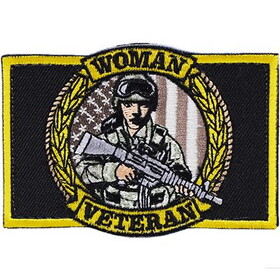 Eagle Emblems PM4078V Patch-Woman Veteran,Bdu (Velcro), (3-1/2"x2-1/2")