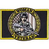 Eagle Emblems PM4078 Patch-Woman Veteran,Bdu (3-1/2