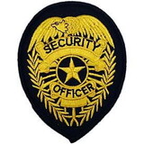 Eagle Emblems PM4090 Patch-Security Off.-Shld (Blk/Gld) (3-3/4