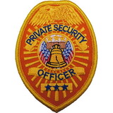 Eagle Emblems PM4092 Patch-Security, Private (Blu/Gld)     Shield (3-1/2