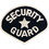 Eagle Emblems PM4096 Patch-Security Guard (Wht/Blk) (4-3/4")