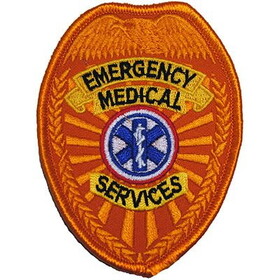 Eagle Emblems PM4107 Patch-Ems,Shield (YLW), (3-3/4")