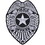 Eagle Emblems PM4117 Patch-Police Shield (SLV/BLK), (3-5/8")