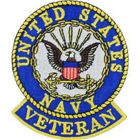 Eagle Emblems PM5126 Patch-Usn Logo, Veteran (3")