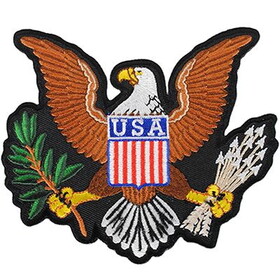 Eagle Emblems PM5253 Patch-Usa,Eagle,Logo (4-1/4")