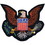 Eagle Emblems PM5253 Patch-Usa, Eagle, Logo (4")