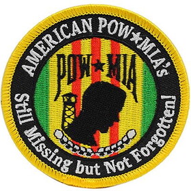Eagle Emblems PM5265 Patch-Pow*Mia,Viet,Not FORGOTTEN, (3-1/16")