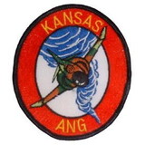 Eagle Emblems PM5290 Patch-Usaf, Kansas Ang (3-1/2