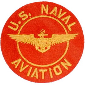 Eagle Emblems PM5317 Patch-Usn,Aviation,Red (3")