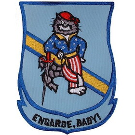 Eagle Emblems PM5349 Patch-Usn,Tomcat,Engarde (3-1/2")
