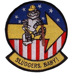 Eagle Emblems PM5352 Patch-Usn,Tomcat,Sluggers (3-3/8")