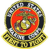 Eagle Emblems PM5394 Patch-Usmc, First To Fight (3-1/4