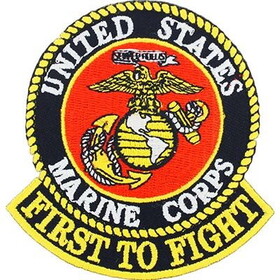 Eagle Emblems PM5394 Patch-Usmc,First To Fight (3-5/8")