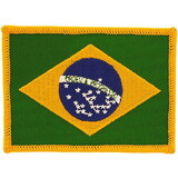 Eagle Emblems PM6014 Patch-Brazil (Rectangle) (2-1/2