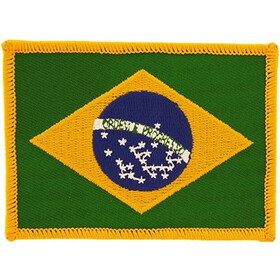 Eagle Emblems PM6014 Patch-Brazil (3-1/2"x2-1/2")