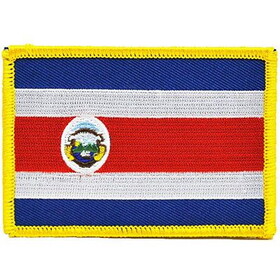 Eagle Emblems PM6020 Patch-Costa Rica (3-1/2"x2-1/2")