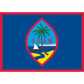 Eagle Emblems PM6037 Patch-Guam (3-1/2"x2-1/2")