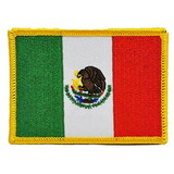 Eagle Emblems PM6071 Patch-Mexico (Rectangle) (2-1/2