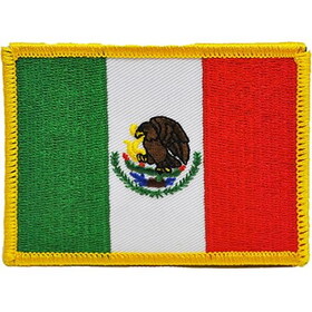 Eagle Emblems PM6071 Patch-Mexico (3-1/2"x2-1/2")