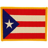 Eagle Emblems PM6091 Patch-Puerto Rico (Rectangle) (2-1/2