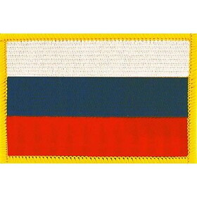 Eagle Emblems PM6093 Patch-Russia (3-1/2"x2-1/2")