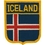 Eagle Emblems PM6247 Patch-Iceland (Shield) (2-1/2"X3")