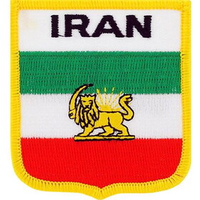 Eagle Emblems PM6250 Patch-Iran (SHIELD), (3"x2-1/2")