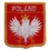 Eagle Emblems PM6289 Patch-Poland (Shield) (2-1/2"X3")