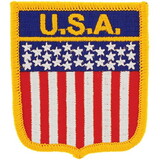 Eagle Emblems PM6315 Patch-Usa (Shield) (2-3/8