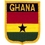 Eagle Emblems PM6394 Patch-Ghana (Shield) (2-1/2"X3")