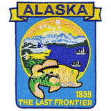 Eagle Emblems PM6702 Patch-Alaska (State Map) (3