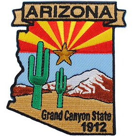Eagle Emblems PM6703 Patch-Arizona (STATE MAP), (3-1/4")
