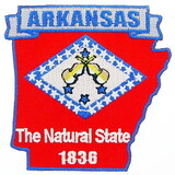 Eagle Emblems PM6704 Patch-Arkansas (State Map) (3