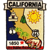 Eagle Emblems PM6705 Patch-California (State Map) (3