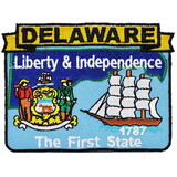 Eagle Emblems PM6708 Patch-Delaware (State Map) (3