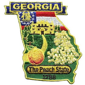 Eagle Emblems PM6711 Patch-Georgia (STATE MAP), (3-3/8")