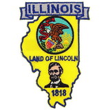 Eagle Emblems PM6714 Patch-Illinois (State Map) (3
