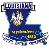 Eagle Emblems PM6719 Patch-Louisiana (State Map) (3