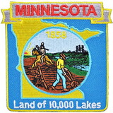Eagle Emblems PM6724 Patch-Minnesota (State Map) (3