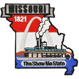 Eagle Emblems PM6726 Patch-Missouri (STATE MAP), (3-1/4