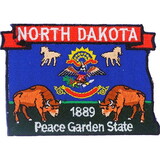 Eagle Emblems PM6735 Patch-North Dakota (State Map) (3