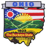 Eagle Emblems PM6736 Patch-Ohio (State Map) (3