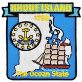 Eagle Emblems PM6740 Patch-Rhode Island (State Map) (3