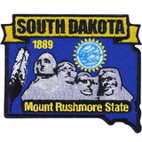 Eagle Emblems PM6742 Patch-South Dakota (State Map) (3