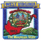 Eagle Emblems PM6749 Patch-West Virginia (State Map) (3