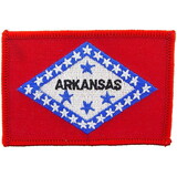Eagle Emblems PM6804 Patch-Arkansas (Flag) (2-1/4