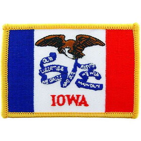 Eagle Emblems PM6816 Patch-Iowa (3-1/2"x2-1/2")