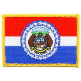 Eagle Emblems PM6826 Patch-Missouri (Flag) (2-1/4