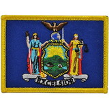 Eagle Emblems PM6833 Patch-New York (Flag) (2-1/4