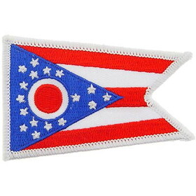 Eagle Emblems PM6836 Patch-Ohio (FLAG), (3-1/2"x2-1/2")